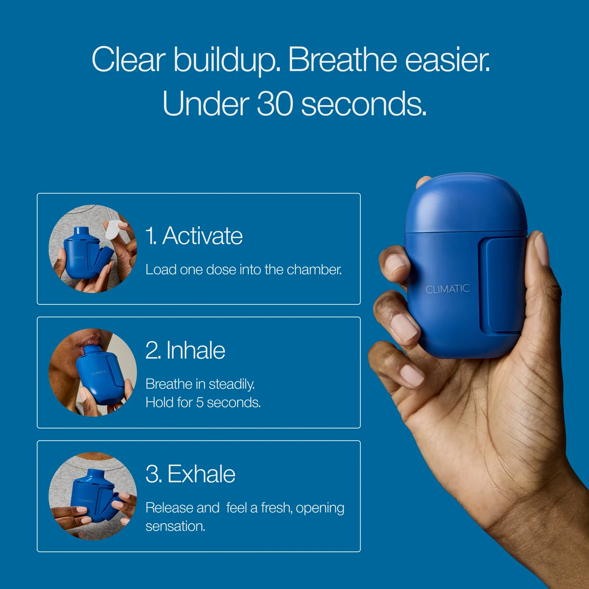 Clear buildup, breathe easier — the three-step daily routine