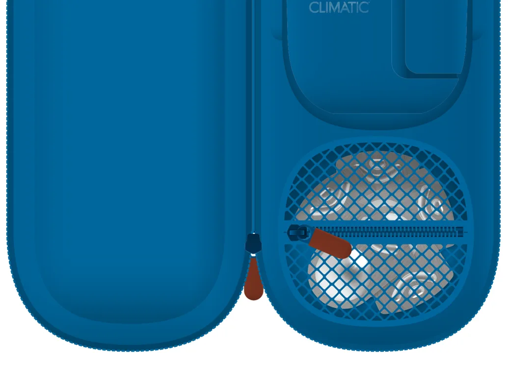 Travel case development — zip closure and lining detail
