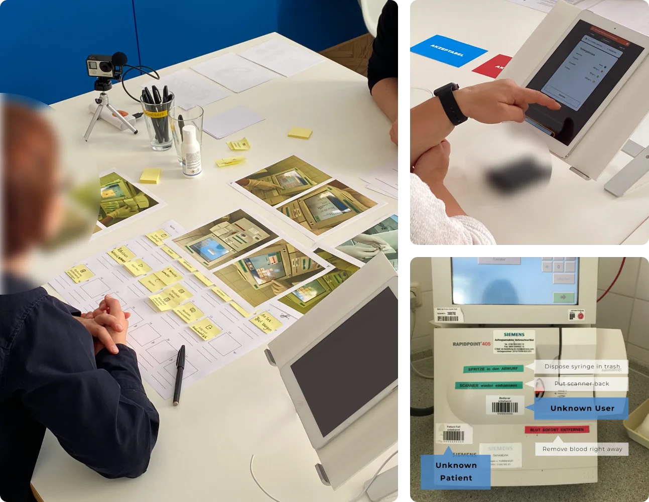 Contextual inquiry — observing users with clickable prototypes